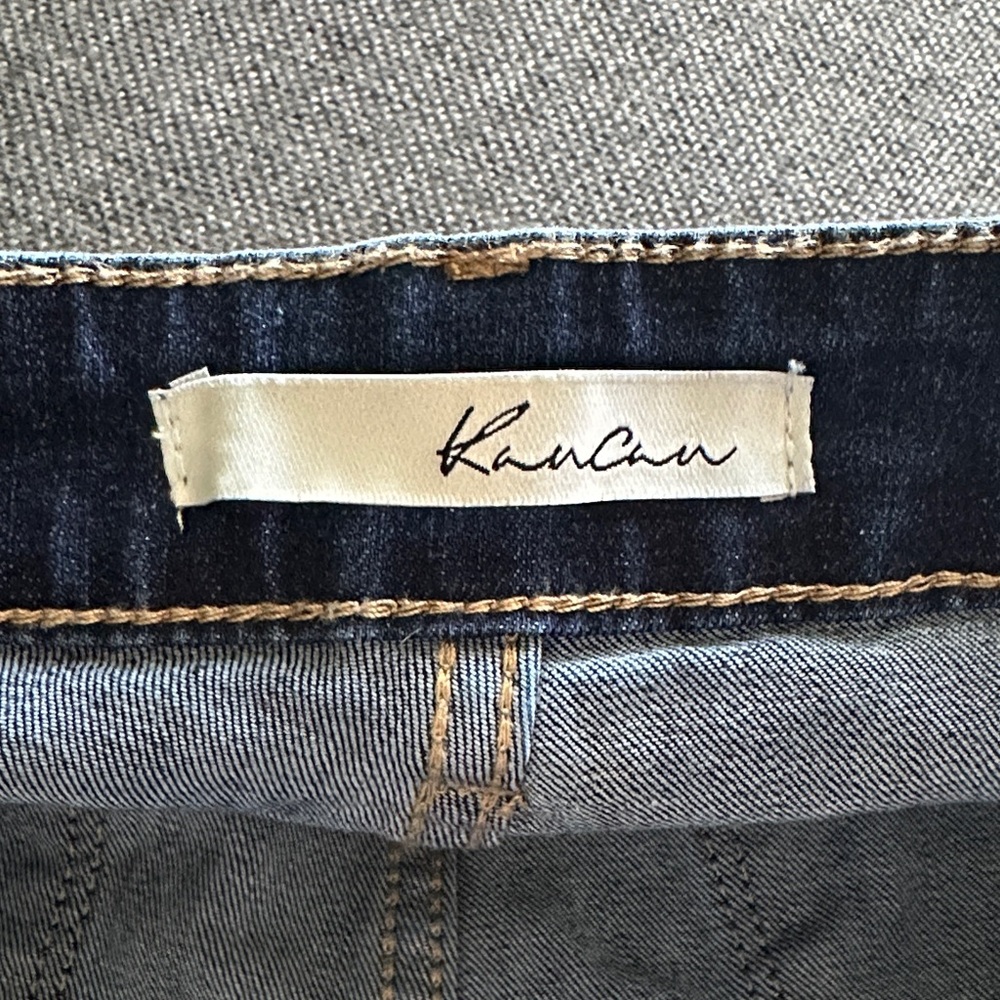 KanCan Dark Blue Distressed Jean Shorts - Picture 2 of 5